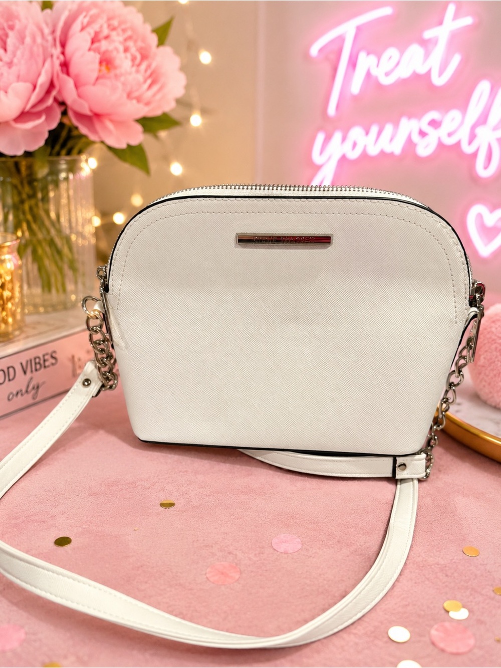 Steve Madden White Crossbody Bag - Unbranded Chic Shoulder Purse